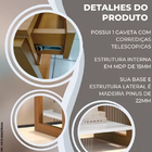 Conjunto 2 Mesa De Cabeceira Retrô Moderno Varias Cores Top B