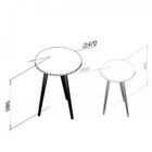 Conjunto 2 Mesas De Apoio Movelbento