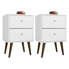 Conjunto 2 Mesas de Cabeceira Bielzen Branco