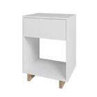 Conjunto 2 Mesas De Cabeceira Nomad  Appunto Branco