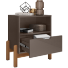 Conjunto 2 Mesas De Cabeceira Quarto para Cama Box Casal Mini