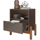 Conjunto 2 Mesas De Cabeceira Quarto para Cama Box Casal Mini