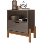 Conjunto 2 Mesas De Cabeceira Quarto para Cama Box Casal Mini