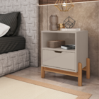 Conjunto 2 Mesas De Cabeceira Quarto para Cama Box Casal Mini
