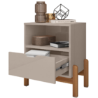 Conjunto 2 Mesas De Cabeceira Quarto para Cama Box Casal Mini