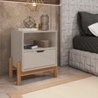 Conjunto 2 Mesas De Cabeceira Quarto para Cama Box Casal Mini