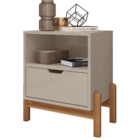 Conjunto 2 Mesas De Cabeceira Quarto para Cama Box Casal Mini