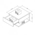Conjunto 2 Mesas De Cabeceira Suspensas Appunto Branco