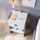 Conjunto 2 Mesas De Cabeceira Terni Com Gaveta, Prateleira Et