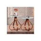 Conjunto 2 Mesas De Canto Alice Castanho/off White