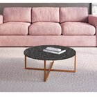 Conjunto 2 Mesas De Centro Marquina/cobre Artesano Marquina/c