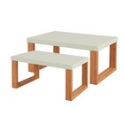 Conjunto 2 Mesas De Centro Retangulares Industrial Freijo/ Of