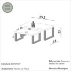 Conjunto 2 Mesas De Centro Retangulares Industrial Freijo/ Of