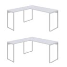 Conjunto 2 Mesas De Escritório Em L Estilo 1,50mx1, Kuadra 15