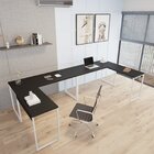 Conjunto 2 Mesas De Escritório Em L Estilo 1,50mx1, Kuadra 15