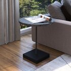 Conjunto 2 Mesas Laterais Marquina/preto Artesano Preto