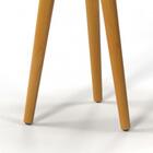 Conjunto 2 Mesas Laterais Pés Palito Em Madeira 4301 Sala Pre