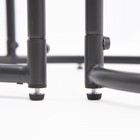 Conjunto 2 Mesas para Jardim Cafe II Redonda 47,5x41 Aço Cinza Naterial