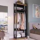 Conjunto 2 Módulos Closet Com Prateleiras E Cabideiro Amber