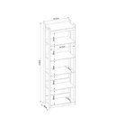 Conjunto 2 Módulos Closet Com Prateleiras E Cabideiro Amber