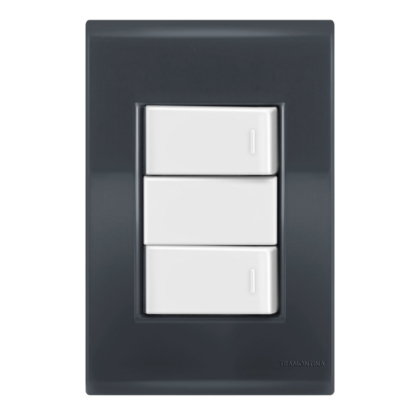 Conjunto 2 Paralelos - Tramontina Liz Grafite / Branco - Tlgb