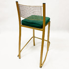 Conjunto 2 Peças Banqueta Empilhável Alta Para Bar Cor Dourad