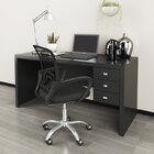 Conjunto 2 Peças Com Escrivaninha 3 Gavetas Com Cadeira De Es