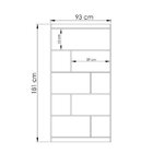 Conjunto 2 Peças Com Escrivaninha 3 Gavetas E Estante Branco