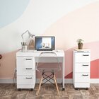 Conjunto 2 Peças Com Escrivaninha E Gaveteiro Osaka 6 Gavetas