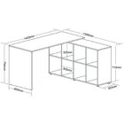 Conjunto 2 Peças Com Escrivaninha Em L E Gaveteiro Bit Organi