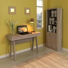 Conjunto 2 Peças Com Escrivaninha Me4128 120cm E Estante 2 Pr