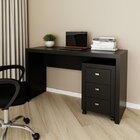 Conjunto 2 Peças Com Escrivaninha Mesa Escritório Me4135 E Ga