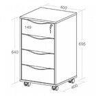 Conjunto 2 Peças Com Escrivaninha Nero Em L Com E Gaveteiro B