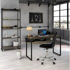 Conjunto 2 Peças Com Mesa Para Escritório 120cm E Estante Mul