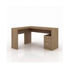 Conjunto 2 Peças Com Mesa Para Escritório Em L E Armário Mult