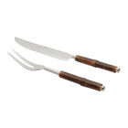 Conjunto 2 Peças Faca E Garfo Para Assado De Aço Inox Com Cab