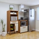 Conjunto 2 Peças Fruteira Com Nicho E Balcão 4 Bocas Porto Ve