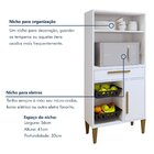 Conjunto 2 Peças Fruteira Com Nicho E Balcão 4 Portas Cuiaba