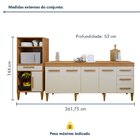 Conjunto 2 Peças Fruteira Com Nicho E Balcão 4 Portas Cuiaba