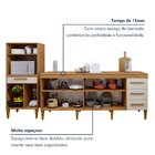 Conjunto 2 Peças Fruteira Com Nicho E Balcão 4 Portas Cuiaba