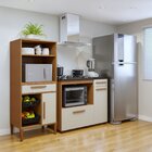 Conjunto 2 Peças Fruteira Com Nicho E Balcão 5 Bocas Contagem