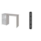 Conjunto 2 Peças Mesa Escrivaninha C 3 Nichos Veneta E Estant