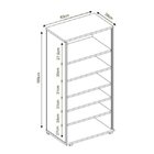 Conjunto 2 Peças Mesa Escrivaninha Gamer E Estante 5 Pratelei