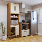 Conjunto 2 Peças Paneleiro Com Fruteira E Balcão 4 Bocas João