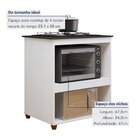 Conjunto 2 Peças Paneleiro Com Fruteira E Balcão 4 Bocas Sant