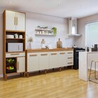 Conjunto 2 Peças Paneleiro Com Fruteira E Balcão 4 Portas Cam