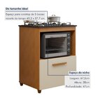 Conjunto 2 Peças Paneleiro Com Fruteira E Balcão 5 Bocas João