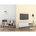 Conjunto 2 Peças Para Sala De Estar 1 Rack Para Tv Até 48 Pol