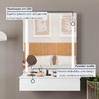 Conjunto 2 Penteadeiras Camarim 1 Gaveta 122x90cm Paris Branc