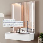 Conjunto 2 Penteadeiras Camarim 1 Gaveta 122x90cm Paris Branc